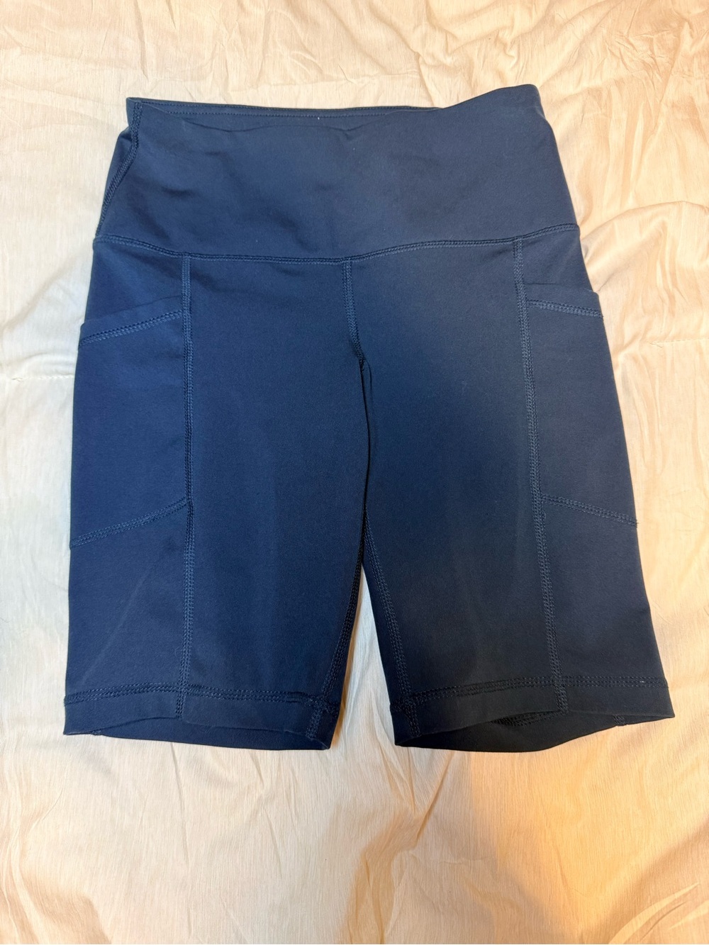 XS Yogalicious Women’s High-Waist Navy Active Bike Shorts